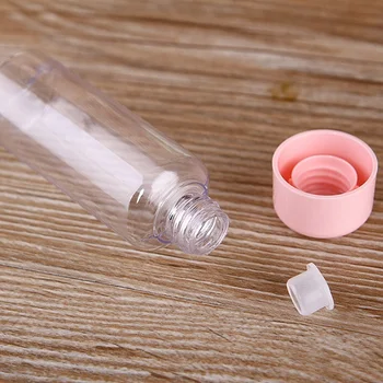 7pcs/Set Mini Machiaj Cosmetice Crema de Fata Oală Sticle de Plastic Transparent Gol Face Recipient de Sticla Travel Kit Accesorii