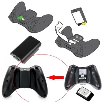 Oplaadbare AA Batterij Caz Acoperire Shell Pack Voor Xbox 360 Draadloze Controller Nieuwe Joc Accesorii Balck Ro Wit