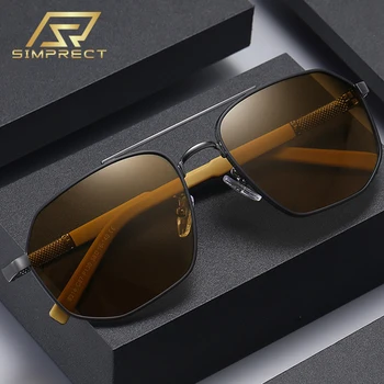 SIMPRECT 2021 Pătrat Polarizat ochelari de Soare Barbati UV400 de Înaltă Calitate de Brand de Lux de Moda de Epocă Poligon de Conducere Ochelari de Soare