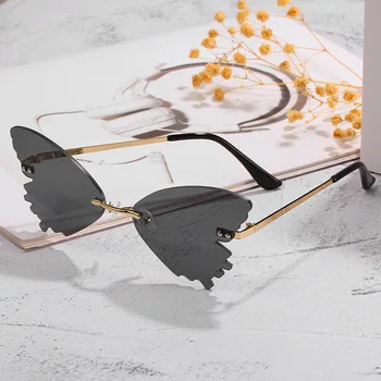 Fără ramă de ochelari de Soare Retro Vintage Barbati Gafas De Sol Femei Festivalul de Ochelari 2021 Brand de Moda Nuante de Lux de Designer Oculos UV400