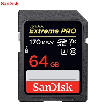 Original SanDisk Extreme PRO SD card de 128GB, 256GB 64GB 32GB Card de Memorie SDHC UHS-I de Viteză Mare 633X Clasa 10 95MB/s V30 pentru camera