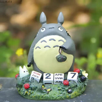 Drăguț Totoro Calendar Meserii Creative Anime Acțiune Figura Desene Imprimate Rășină Micro Peisaj Ghiveci Decor Papusa Cadou
