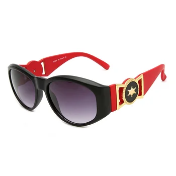 De lux Nou Ins Oval ochelari de Soare Femei 2021 Vintage Punk Ochelari de Soare Barbati Gotic ochelari de soare Oculos Feminino Lentes Gafas De Sol UV400