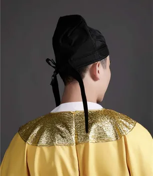 Hanfu Pălărie Bărbați Adult Frizură Tradițională Chineză Hanfu Mingzhi Frizură Veche Fitinguri Negre Confucianiste Prosop Hat Pentru Barbati