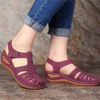 Femei Sandale Noi Pantofi De Vara Pentru Femei Plus Dimensiune 44 Tocuri Sandale Pentru Pene Chaussure Femme Casual Gladiator Pantofi Platforma Talon