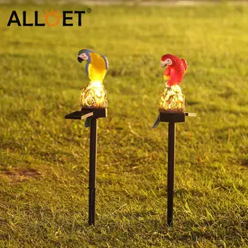 Solar Power LED Papagal Gazon Lumina Impermeabil în aer liber Peisaj de Grădină Lampa Handmade Pictate manual