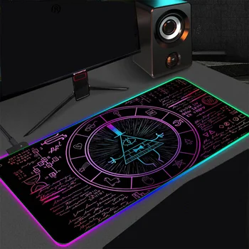 Joc Mousepad RGB Personalitate Matematician Digital cu LED-uri de Accesorii de Joc Tastatură de Calculator Covor Pad Notebook PC Gamer Birou Mat
