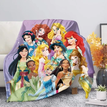 Disney frumoasa si ia Tangled Rapunzel Printesa Canapea de Dormit Acoperi lenjeria de Pat Arunca Pătură pentru Copii Decor Dormitor