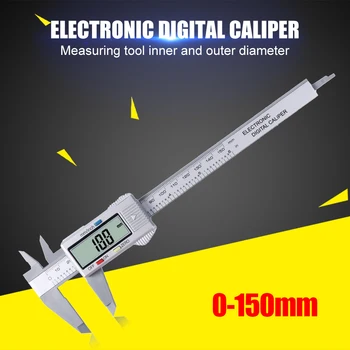 Portabil Clasic LCD Digital Electronic Fibra de Carbon Vernier Multi-funcțional Etrier Practice Măsură Gauge Micrometru