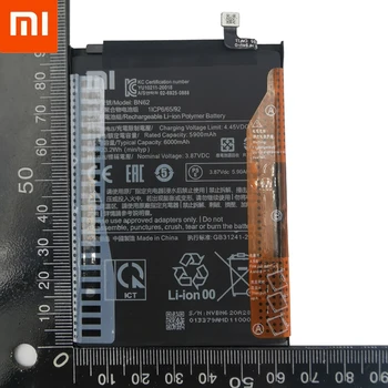 Xiao Mi Originală 6000mAh BN62 Bateria Telefonului Pentru Xiaomi Redmi Note9 4G Baterii de Înaltă calitate Cu Instrumente+numărul de Urmărire
