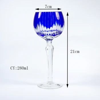 De Înaltă Calitate Edo Kiriko Cupă De Sticlă De Sticlă De Vin Lucrate Manual Cupă De Șampanie Set De Doua Bucati