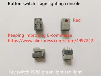Nou Original buton comutator etapă consola de iluminat comutator cu cheie PB86 lumina verde roșu