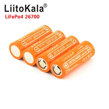 LiitoKala Lii-40E 3.2 V 26700 reîncărcabilă LiFePO4 baterie 4000mah baterie litiu celule pentru 24V e-bike putere a ASCUNS lumina solara 26650