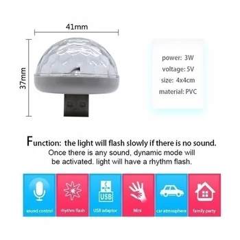 Multi Color USB, LED-uri Auto de Iluminat Interior Kit Atmosferă de Lumină Lămpi de Neon
