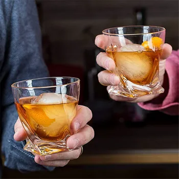 260ml Cristal Whisky Pahare de Formă Neregulată Pietre Pahar de Vin Acasă Drinkware Bar Club XO Whisky Vodkd Cupa de Sticla 2 buc/set Cadouri