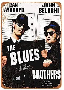 Blues Brothers Film Tin Perete Semne Retro Fier Pictura Metal Afiș de Avertizare Placa de Artă Decor pentru Bar, Cafenea, Gradina de Shop Office