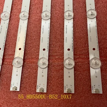 10 BUC/set de Fundal cu LED strip pentru HISENSE_55_HD550DU-B52_10X7 H55M3000 H55M3300 55H8C