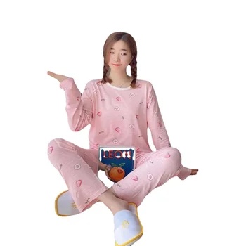 Maneca scurta, Pijamale pentru Femei de Vară 2021 Pijamale Femei Kawaii Capsuni Pijama Set de Pijamale Homewear Doamnelor Pijamale de Mătase