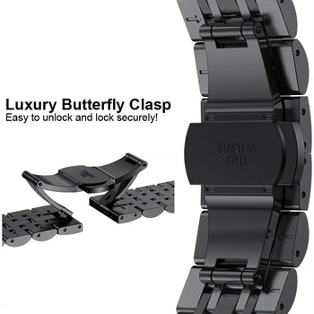 Curea 20mm Pentru Samsung Galaxy Watch active 2 44mm 40mm 42mm 22mm Ceas trupa brățară din Oțel Inoxidabil Galaxy Watch 3 46mm 45mm
