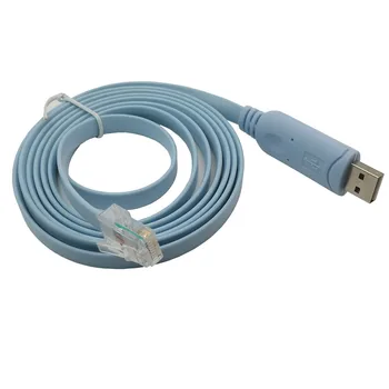 USB la RJ45 Consola Cablu Serial RS232 Adaptor pentru Router Cisco 1.8 m, USB, RJ 45 8P8C Convertor USB Cablu de Consola