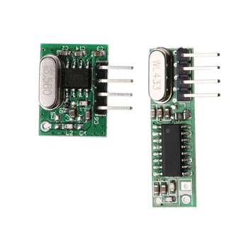 1 Set Superheterodină Transmițător RF+Modul Receptor Kit Pentru 433Mhz Control de la Distanță D0UA