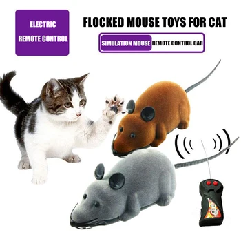 12 BUC Mouse-ul Real Blana Amestecat Încărcat de Jucării Pentru Pisica de Companie Kitty Cu Sunet de Simulare Puf Mouse-ul Jucării de Culoare Mixt
