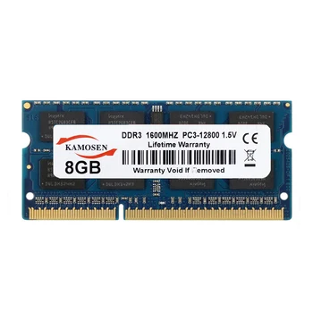 KAMOSEN memorie RAM DDR3 8GB 1600MHz brand nou de joasă tensiune 1.5 V PC3-12800 Notebook-uri de memorie albastru SODIMM 204-pin non-ECC