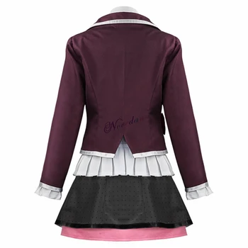 Danganronpa un Alt Episod Ultra Disperare Pe Kotoko Cosplay Costum Femei Fete Anime JK Uniformă de Școală Și Peruca Roz
