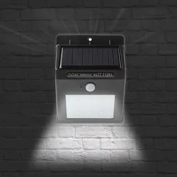Energia solară 6 LED-uri de Lumină Senzor de Mișcare PIR Reîncărcabilă LED Solare Lampă de Perete Impermeabil în aer liber Gradina Curte Solare Lampă de Perete