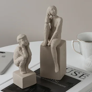 Nordic Creative Ceramice Body Art, Sculptura Simplu Decor Camera De Zi Dormitor Art Home Decor Ornamente