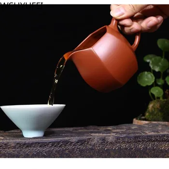 Yixing Lut Violet Maner Corect Cupa Dahongpao set de Ceai Set de Ceai Drinkware Cha Hai Tieguanyin Publice Cupa uz Casnic Accesorii de ceai