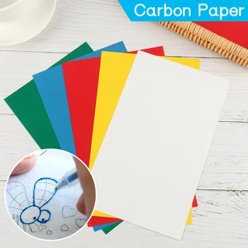 10buc A4 Acoperiri Organice solubile în Apă Colorate, Hârtie de Carbon Pentru panza Broderie Contur Bumf Desen Transfer de Cusut Accesor