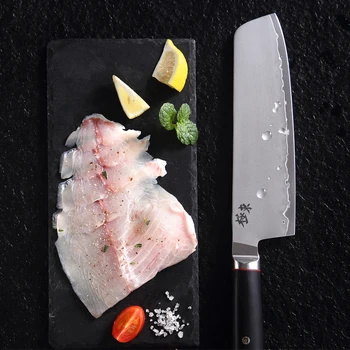 Japonia AUS-10 compozite de oțel pentru Forjare cutit Cleaver Chef cuțite mărunte cutite de Feliat cuțite de nuc Negru teacă giveawayaver
