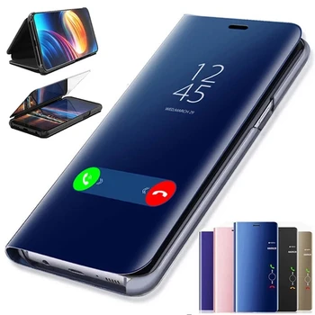 Smart Mirror Caz Flip Pentru Samsung Galaxy S20 Nota 10 8 9 S10 S8 S9 Plus S10E S20 Ultra A51 A71 A50 A70 J4 J5 J6 A7 A8 A9 2018 C