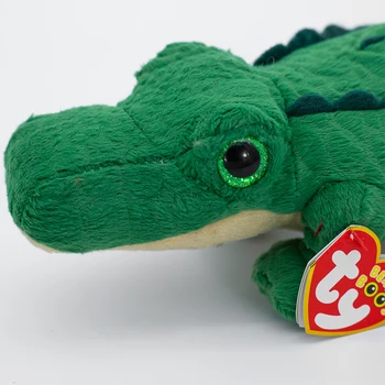 15 CM Ty Beanie Ochii Mari Spike Aligator Umplute Papusa Crocodil Verde Moale de Pluș Umplute Colectie Toy Boy Fata de Cadou