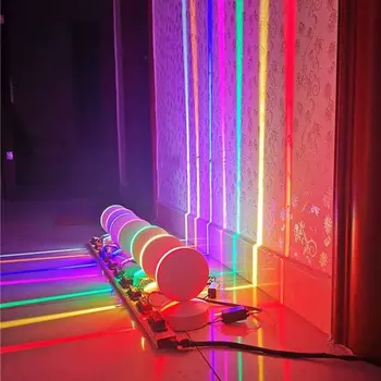 LED Pervaz de Lumină ktv Colorate Coridor Lumina de 360 de Grade Ray tocului Linie în aer liber, Lămpi de Perete pentru Hotel Raionul Bar de Familie