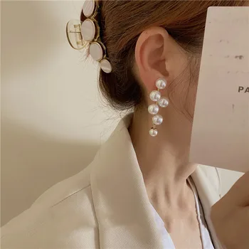 Epocă De Mare Margele Perla Cercei Ciucure Pentru Femei Moda Bijuterii Coreea Doamnelor Elegante Farmece Ureche Bijuterii Cadouri Partid
