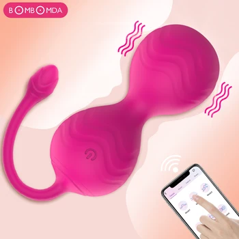 Bluetooth Control Vibrator Adult Sex Toy Glonț Puternic Vbrating Ou Produs pentru Femei Kegel Minge Masaj Erotic APP Vaginale Ba