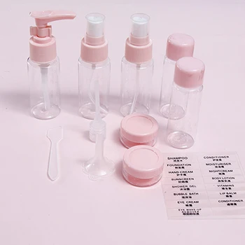 11Pcs /Set Portabil Lotiune de Ambalare Sac de Sticla Produse de Îngrijire a Pielii de Călătorie Cosmetice Organizator Moale de Stocare Piele Sticla de Lapte