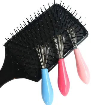 De Îngrijire A Părului Și Styling Păr Nou Perie Pieptene Curat Încorporat Instrument De Plastic De Curățare Mâner Detașabil