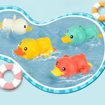 Baby Jucarii de Baie Jucărie Distractiv Plastic Drăguț Rață Înot pentru jocuri de Apa