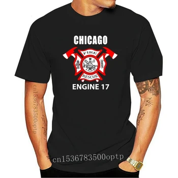 NOUL Chicago Motor 17 Pompieri Pompier Datoria Cămașă de Salvare T-shirt