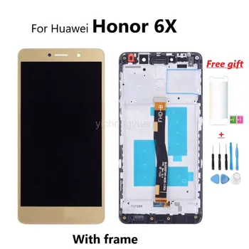 Pentru Huawei Honor 6X, Ecran LCD MILIARDE-L24 MILIARDE-AL10 MILIARDE-L21 MILIARDE-L22 Ecran Tactil Digitizer Asamblare Cu Rama LCD Display Huawei