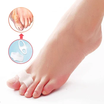 2Pair Degetul Mare Separator Silicon Gel Inflamație la picior Distribuitor Usureaza Durerea de Picior Hallux Valgus Corecția de Pernă Degetul mare de la Picioare Protector