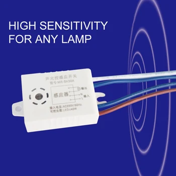 2021 Noi 220V Detector de Sunet de Voce Senzorul Intelligent Auto Pe Lumina smart Switch pentru Coridorul Baie de Depozit Scara Switch-uri