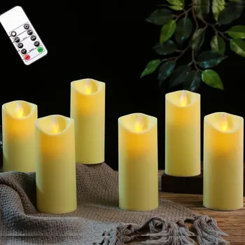 3 sau 6 Bucăți de Control de la Distanță Decorative, Lumanari LED,cu Baterii fără flacără Leagăn Lumina Lumânărilor Pentru Vacanță Decorare Nunta