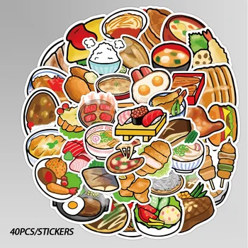 40PCs Desene animate Alimente Autocolante Mici Proaspete Papetărie Mână Contul Telefonului Mobil pe Calculator Cana de Apa Autocolante Decorative Jucarii
