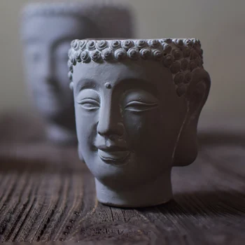Silicon Buddha Cap De Plantat Mucegai Beton Rășină Sfeșnic Tava De Mucegai Ciment Oală De Lut Instrument De Luare
