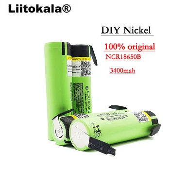 1BUC Liitokala Original Nou NCR18650B 18650 3400mah 3.7 v Baterie Reîncărcabilă Litiu Sudare Nichel Foaie de baterii