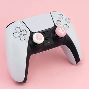Roz Sakura Degetul Prindere Capac Pentru PS4, PS5 PRO Comutator Pro Controller Thumbstick Caz Gamepad Joystick Acopere Jocul Coajă Accesorii